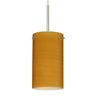 Stilo 7 stem pendant: Oak glass shade | Besa Lighting