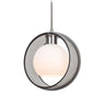 Mana stem pendant: Smoke/Opal glass shade | Besa Lighting
