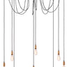Maxim Lighting Early Electric 8-Light Pendant Black/Antique Brass
