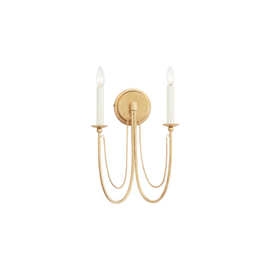 Maxim Lighting Plumette 2-Light Wall Sconce Gold Leaf