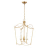 Maxim Lighting Plumette 3-Light Pendant Gold Leaf