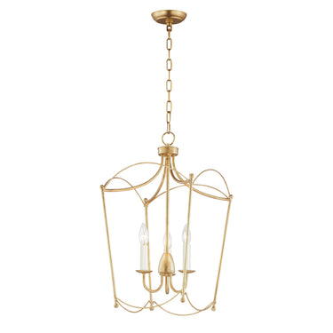Maxim Lighting Plumette 3-Light Pendant Gold Leaf
