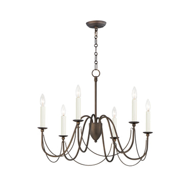Maxim Lighting Plumette 6-Light Chandelier Chestnut Bronze