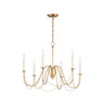 Maxim Lighting Plumette 6-Light Chandelier Gold Leaf