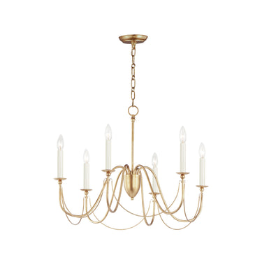 Maxim Lighting Plumette 6-Light Chandelier Gold Leaf