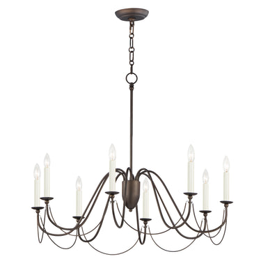 Maxim Lighting Plumette 8-Light Chandelier Chestnut Bronze