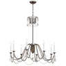 Maxim Lighting Plumette 8-Light Chandelier w Crystal Chestnut Bronze
