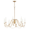Maxim Lighting Plumette 8-Light Chandelier Gold Leaf