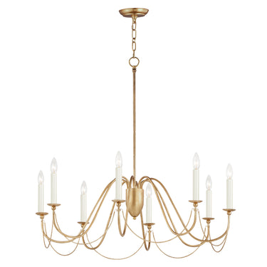 Maxim Lighting Plumette 8-Light Chandelier Gold Leaf