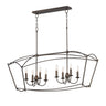 Maxim Lighting Plumette 8-Light Linear Pendant Chestnut Bronze
