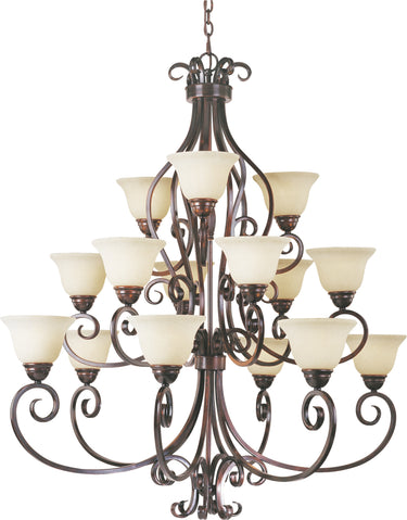 Maxim Lighting Manor 15-Light Chandelier Oil Rubbed Bronze