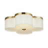 Maxim Lighting Clover 4-Light Flush Mount Satin Brass
