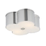Maxim Lighting Clover 2-Light Flush Mount Polished Nickel
