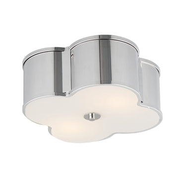 Maxim Lighting Clover 2-Light Flush Mount Polished Nickel
