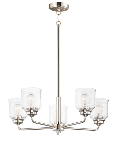 Maxim Lighting Acadia 5-Light Chandelier Satin Nickel