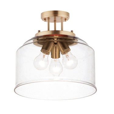 Maxim Lighting Acadia 3-Light Semi-Flush Mount Heritage
