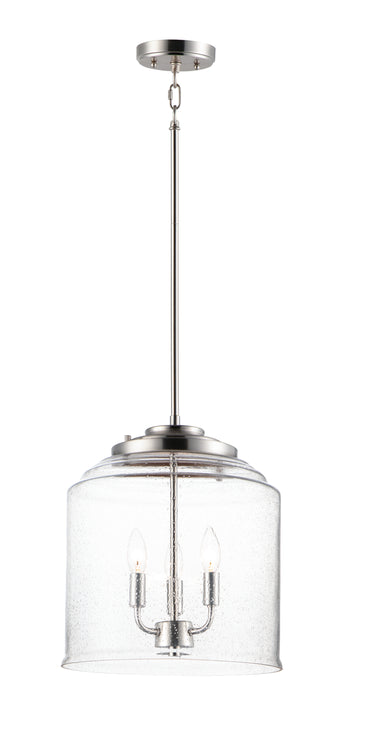 Maxim Lighting Acadia 3-Light Pendant Satin Nickel