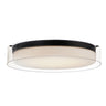 Maxim Lighting Duo 20" Round LED Flush Mount Black