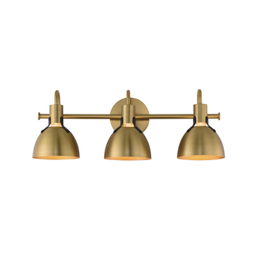 Maxim Lighting Dusk 3-Light Wall Sconce Satin Brass