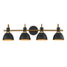 Maxim Lighting Dusk 4-Light Wall Sconce Black/Antique Brass