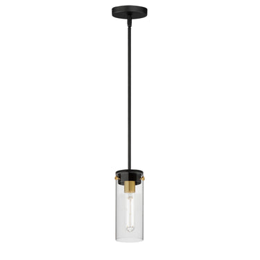 Maxim Lighting Pinn Mini Pendant Black/Satin Brass