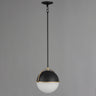 Maxim Lighting Duke 12" Pendant Black/Weathered Brass