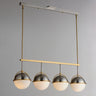 Maxim Lighting Duke 4-Light Linear Pendant Satin Nickel/Satin Brass