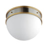Maxim Lighting Duke Flush Mount Satin Nickel/Satin Brass