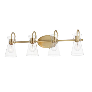 Maxim Lighting Ava 4-Light Bath Vanity Natural Aged Brass