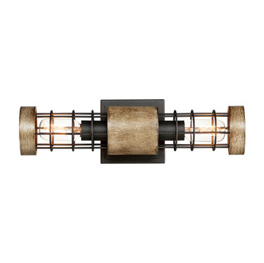 Maxim Lighting Homestead 18" 2-Light Wall Sconce Driftwood/Black