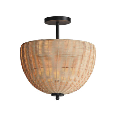 Maxim Lighting Maldives 2-Light Semi Flush/Pendant Black