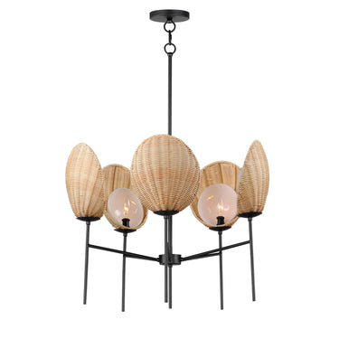 Maxim Lighting Maldives 5-Light Chandelier Black