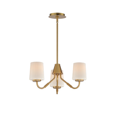 Maxim Lighting Durham 3-Light Chandelier Natural Aged Brass