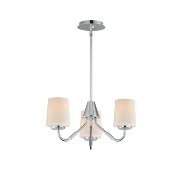Maxim Lighting Durham 3-Light Chandelier Polished Chrome