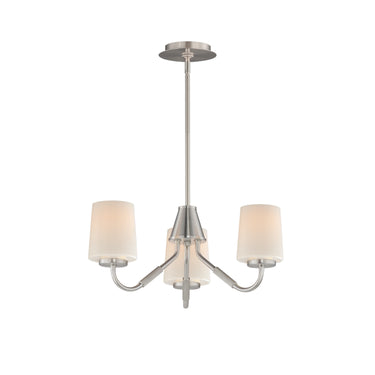 Maxim Lighting Durham 3-Light Chandelier Satin Nickel