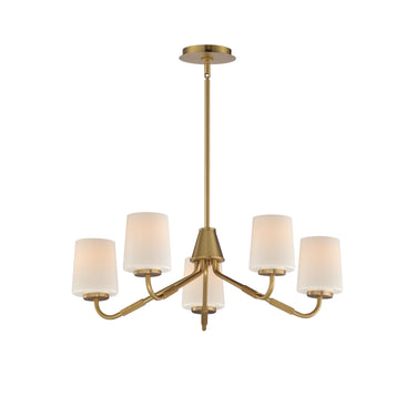 Maxim Lighting Durham 5-Light Chandelier Natural Aged Brass