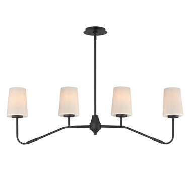 Maxim Lighting Durham 4-Light Linear Chandelier Black