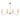 Maxim Lighting Durham 4-Light Linear Chandelier Natural Aged Brass