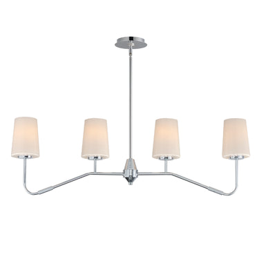 Maxim Lighting Durham 4-Light Linear Chandelier Polished Chrome