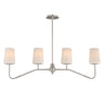 Maxim Lighting Durham 4-Light Linear Chandelier Satin Nickel
