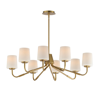 Maxim Lighting Durham 8-Light Chandelier Natural Aged Brass