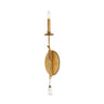 Maxim Lighting Eden Sconce Charcoal Gold Leaf