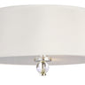 Maxim Lighting Rondo 3-Light Flush Mount Polished Nickel
