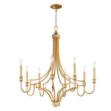 Maxim Lighting Normandy 8-Light Chandelier Gold Leaf