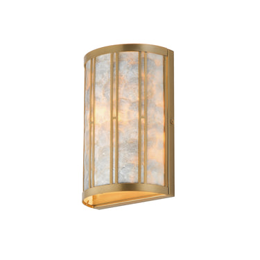 Maxim Lighting Miramar Wall Sconce Capiz/Natural Aged Brass
