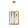 Maxim Lighting Miramar 3-Light Foyer Pendant Capiz/Natural Aged Brass