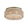 Maxim Lighting Seacliff 2-Light Flush Mount Natural Aged Brass