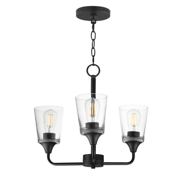 Maxim Lighting Hudson 3-Light Chandelier Black