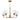 Maxim Lighting Hudson 5-Light Chandelier Natural Aged Brass