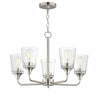 Maxim Lighting Hudson 5-Light Chandelier Satin Nickel